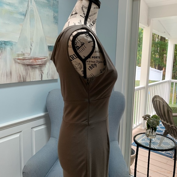 ANN TAYLOR Taupe Dress - Picture 5 of 16